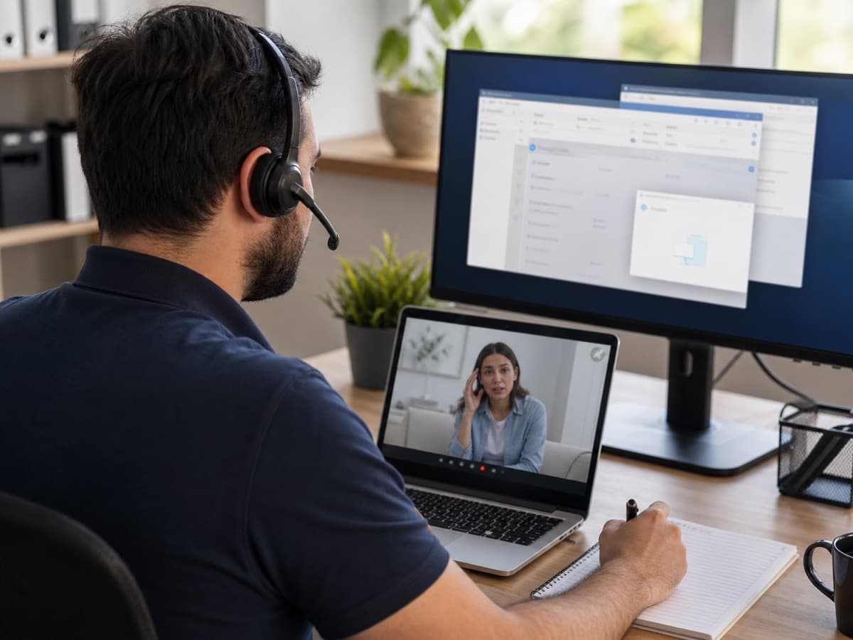 Remote IT Support Edmonton Remote IT Support in Edmonton — secure remote screen-share support session.